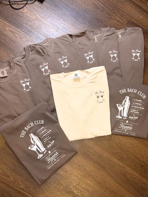 Custom bachelorette tees